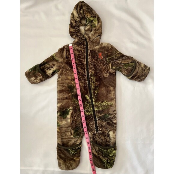 REALTREE Toddler Camo Hooded Fleece Coverall 3 Months (Bx 6) - Picture 8 of 10